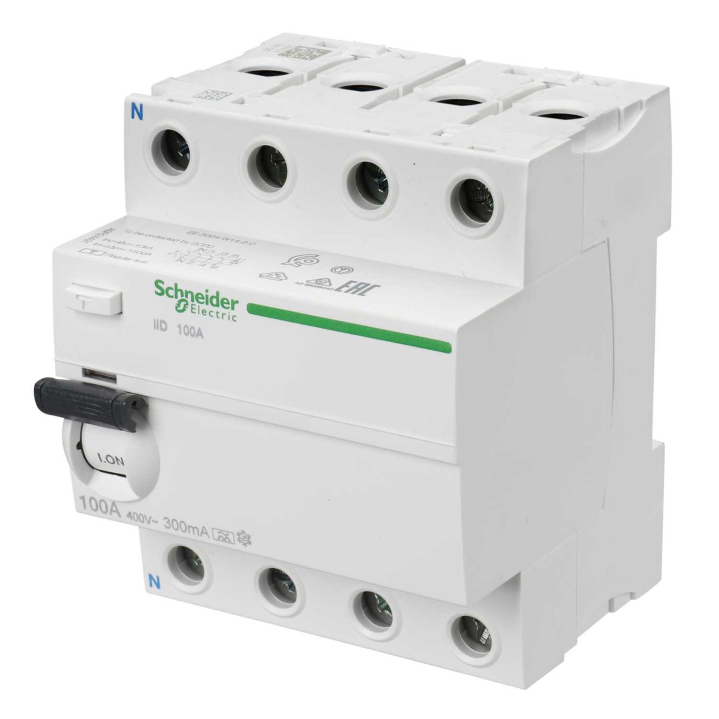 Schneider Square D IKQ 100A 4 Pole 300mA Type A RCD