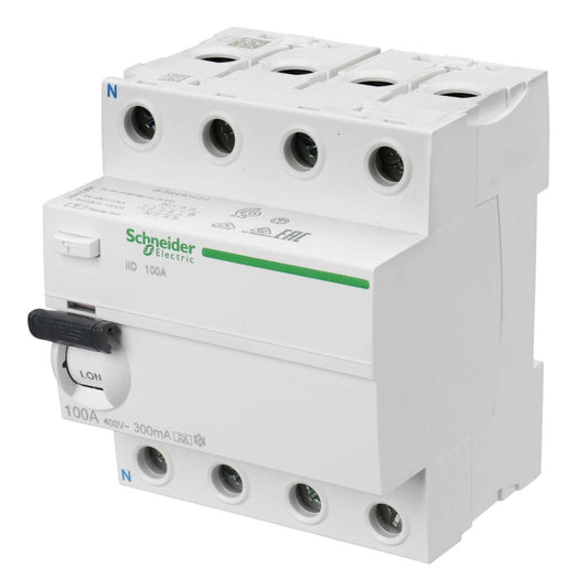 Schneider Square D IKQ 100A 4 Pole 300mA Type A RCD