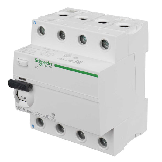 Schneider Square D IKQ 100A 4 Pole 300mA Type A Selective Time Delay RCD