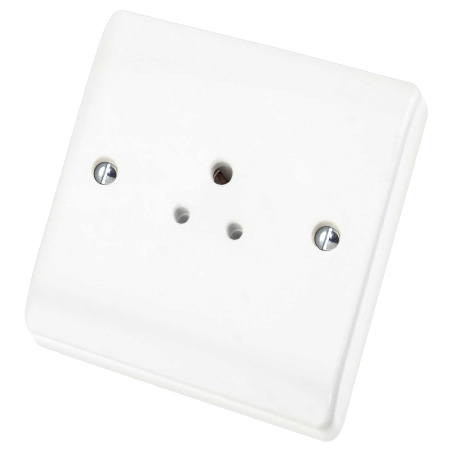 Scolmore Click Curva 2A 1 Gang Unswitched Socket White