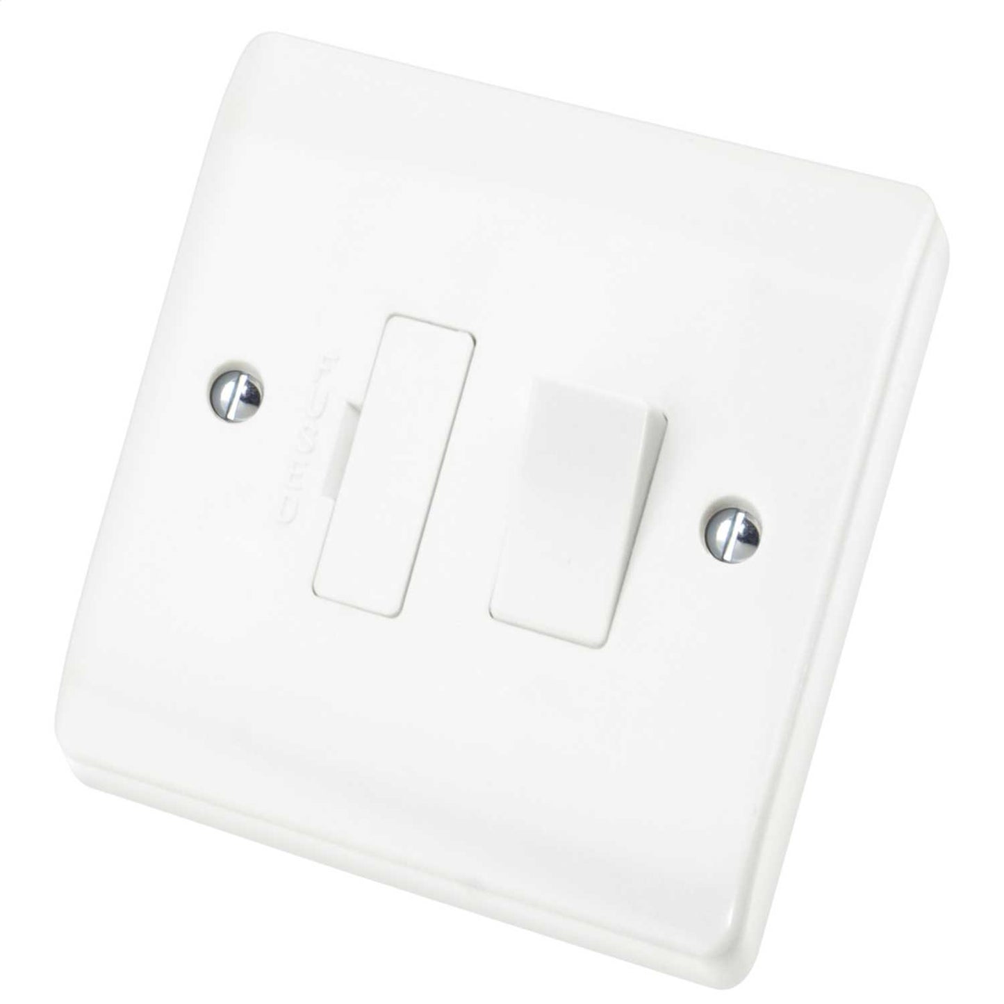 Scolmore Click Curva 13A DP Switched Fused Spur with Flex Outlet White
