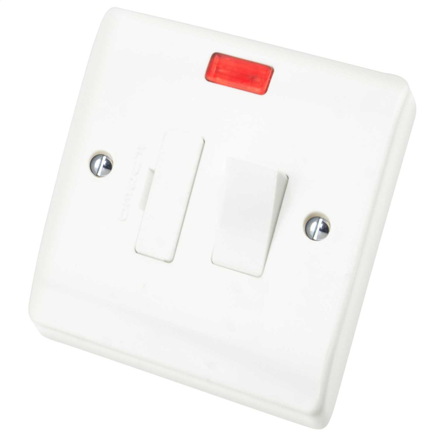 Scolmore Click Curva 13A DP Switched Fused Spur with Neon and Flex Outlet White
