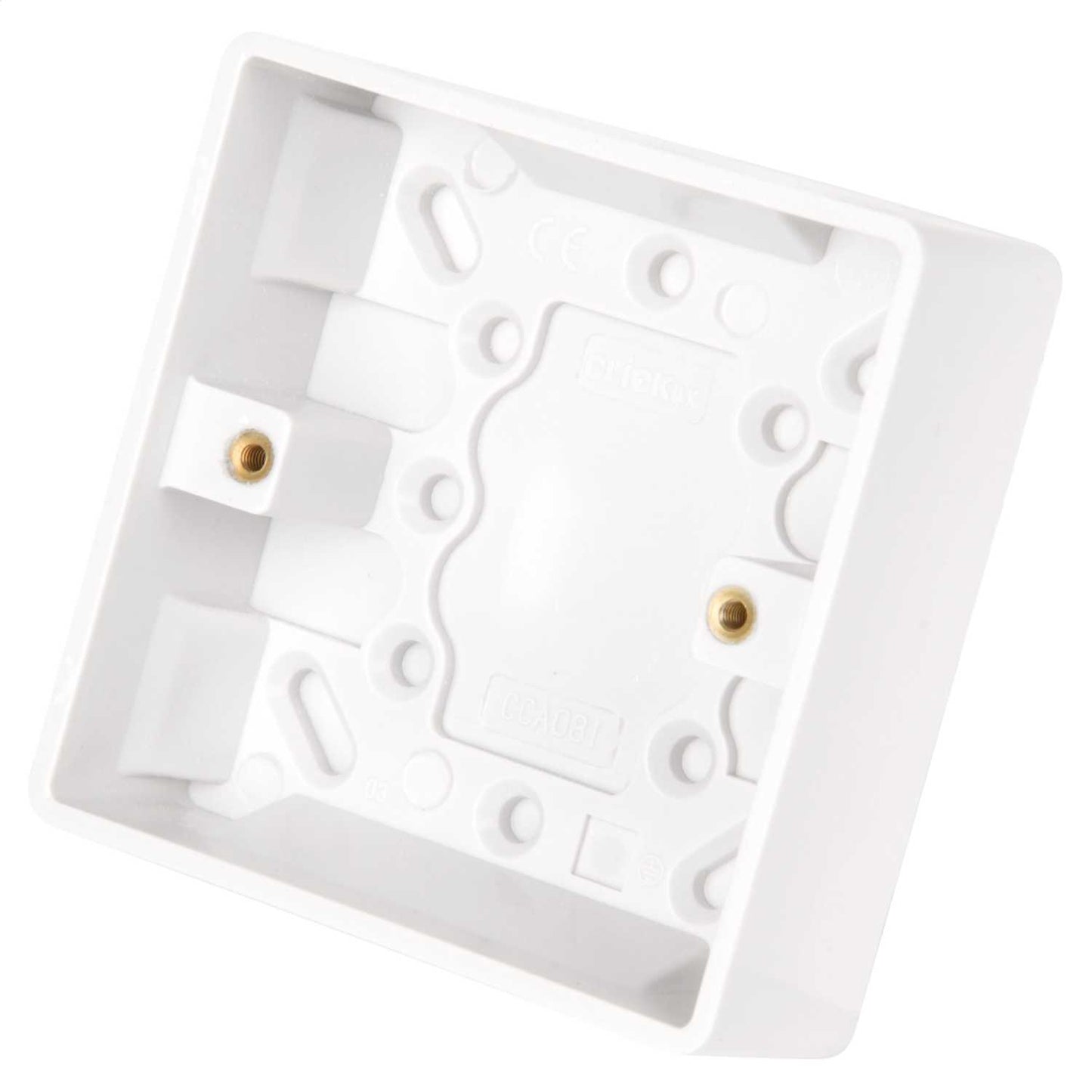 Scolmore Click Curva 1 Gang 25mm Pattress Back Box White