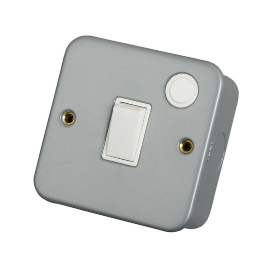 Scolmore Click Essentials 20A DP Switch Metal Clad