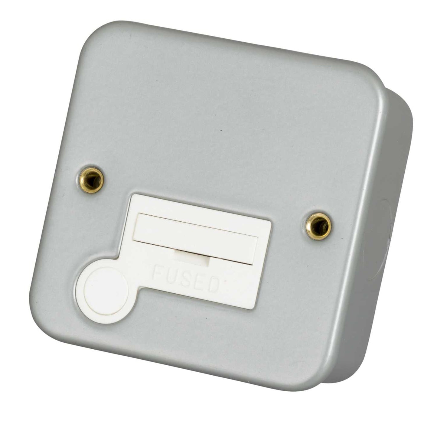 Scolmore Click Essentials 3A Unswitched Fused Spur with Flex Outlet Metal Clad