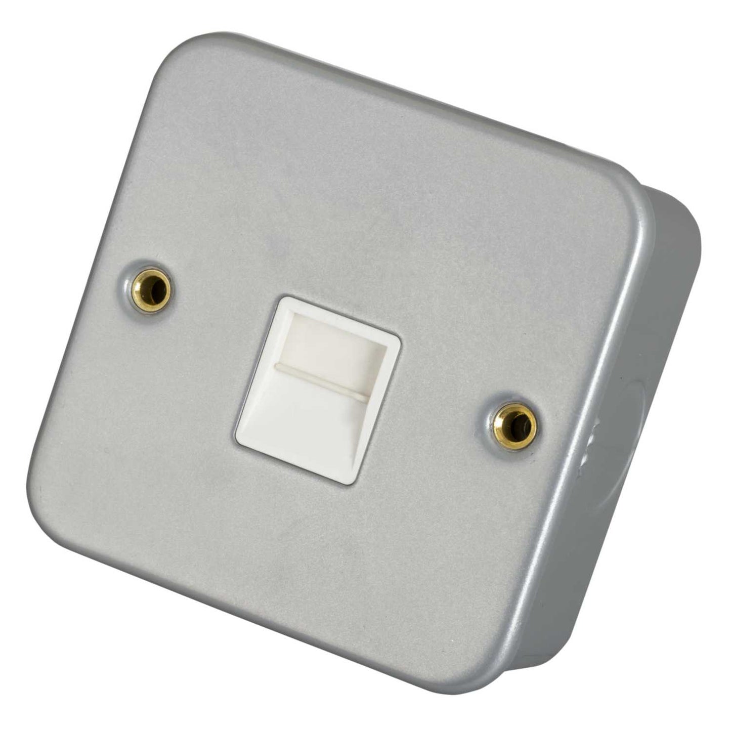 Scolmore Click Essentials 1 Gang Master Telephone Socket Metal Clad