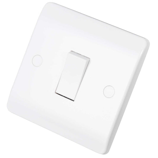 Scolmore Click Mode 10A 1 Gang 1 Way Light Switch White