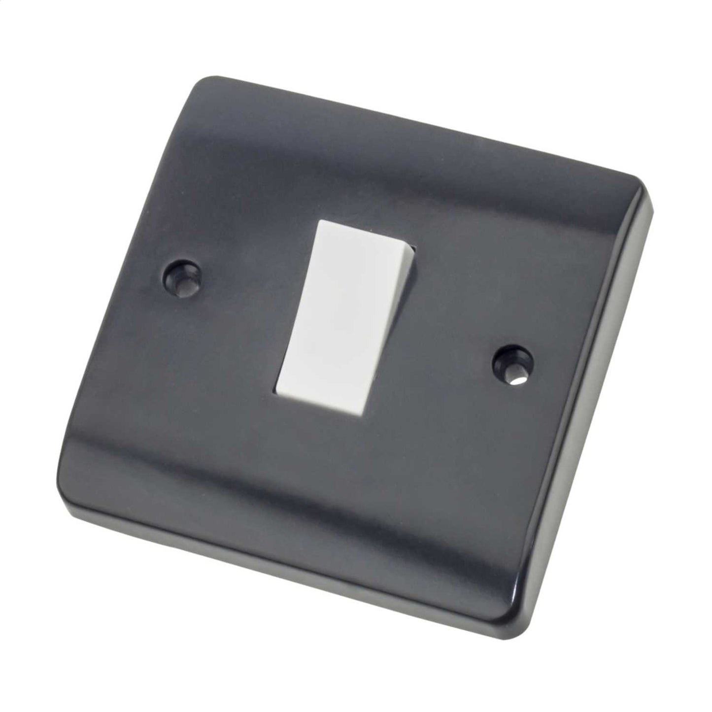 Scolmore Click Part M 10A 1 Gang 2 Way Part M Light Switch White Insert Grey