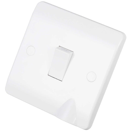 Scolmore Click Mode 20A DP Switch with Flex Outlet White