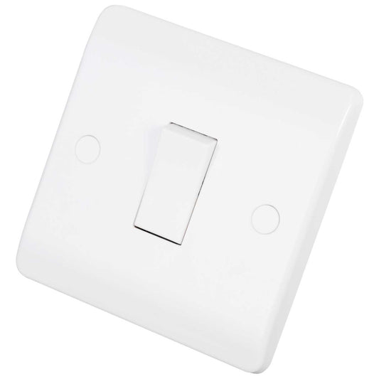 Scolmore Click Mode 10A 1 Gang Intermediate Switch White
