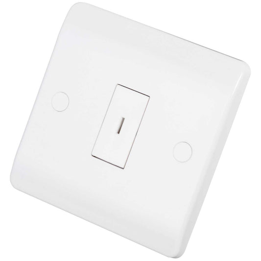Scolmore Click Mode 10A 1 Gang 2 Way Key Switch White