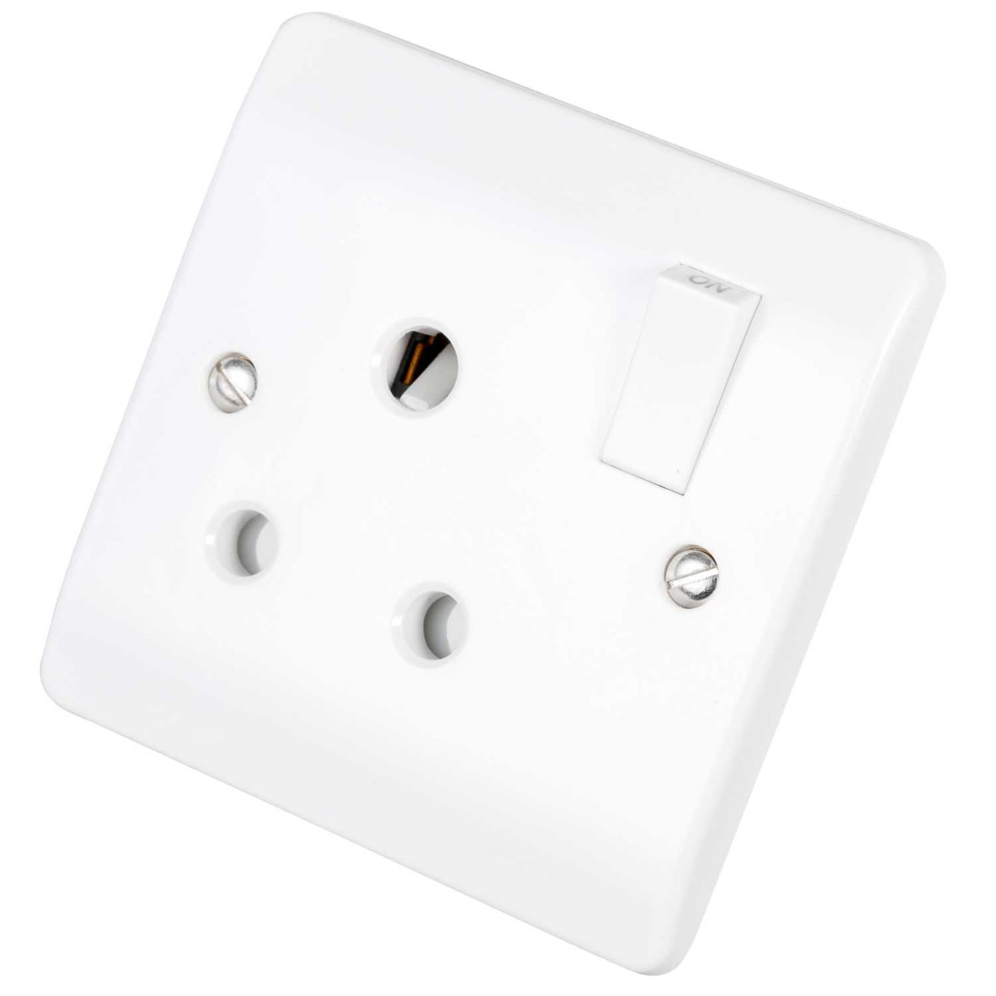 Scolmore Click Mode 15A 1 Gang Switched Socket White