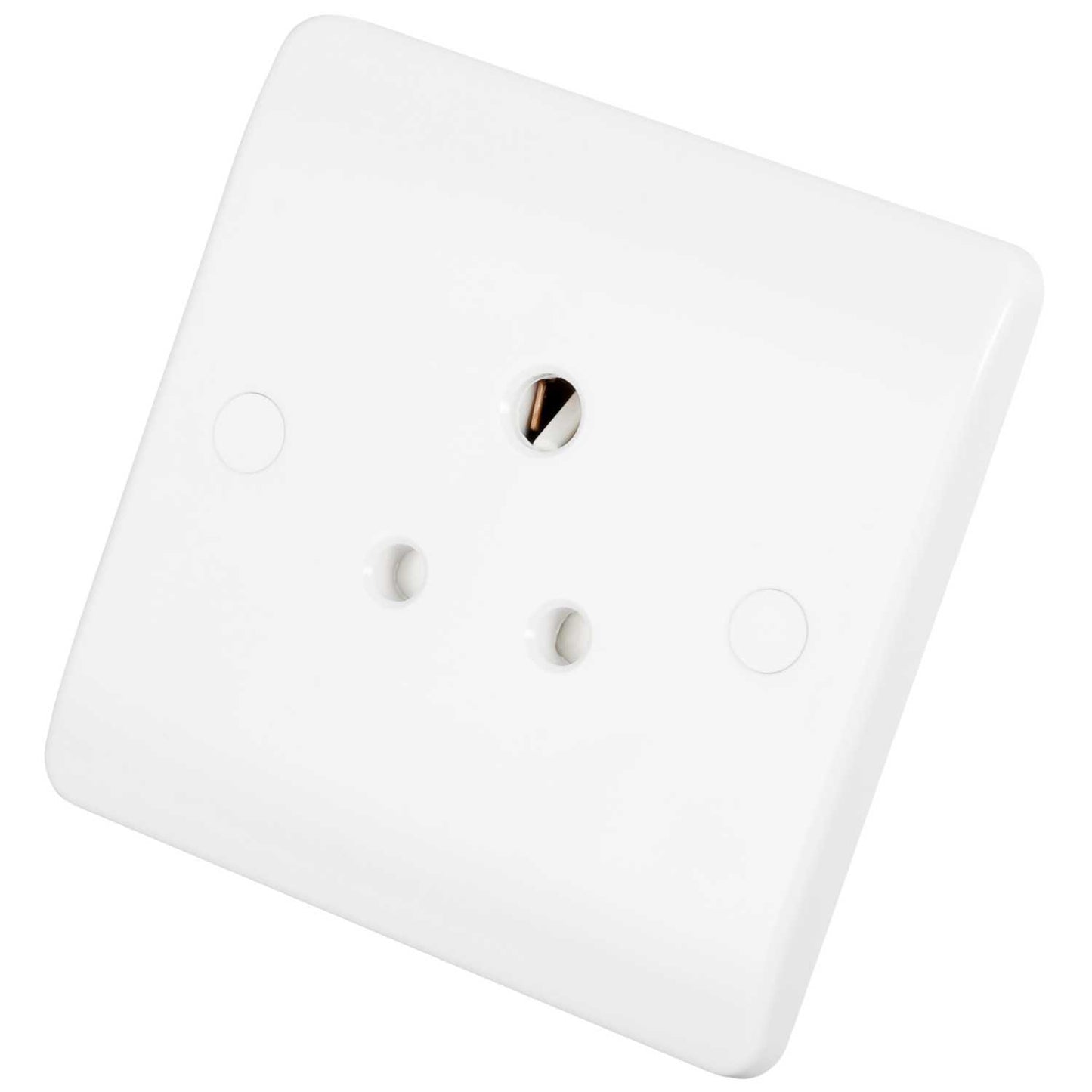 Scolmore Click Mode 5A 1 Gang Unswitched Socket White