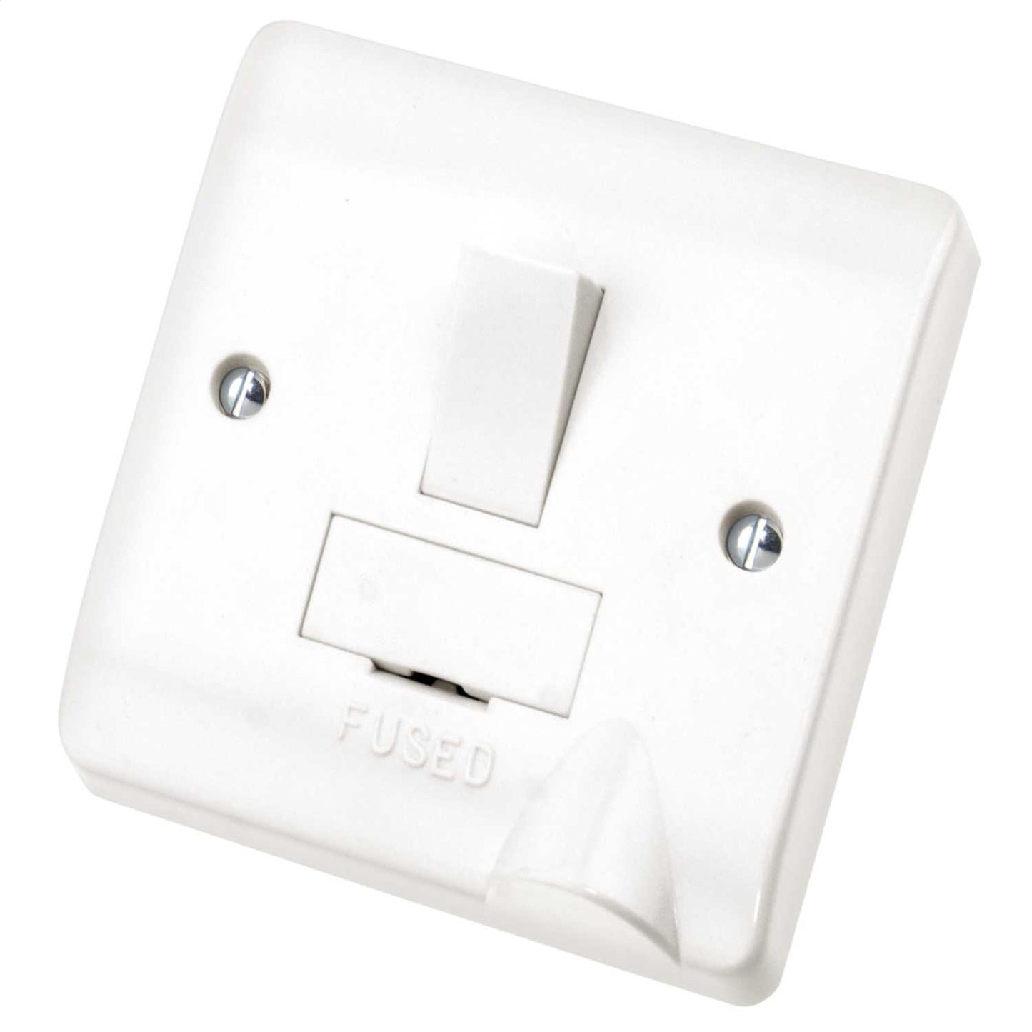 Scolmore Click Mode 13A DP Switched Fused Spur with Flex Outlet White