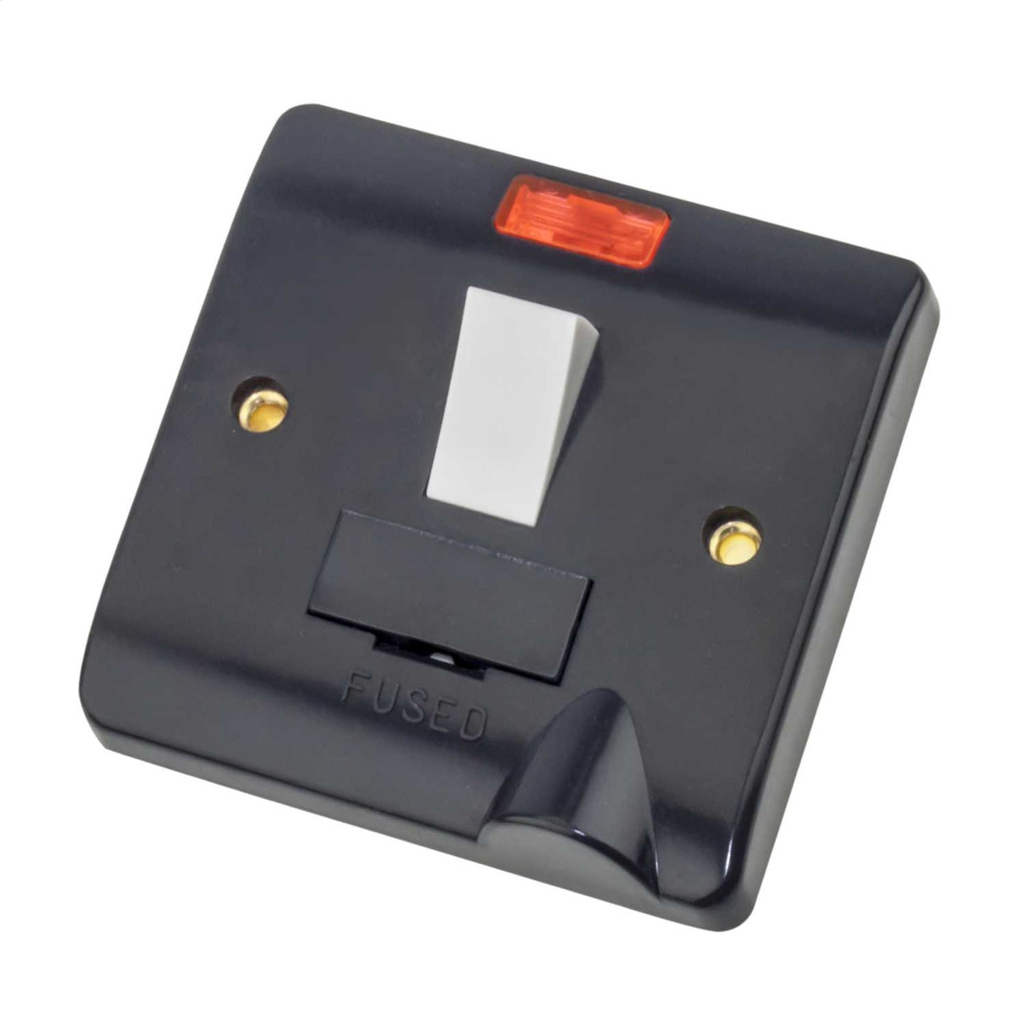 Scolmore Click Part M 13A DP Part M Switched Fused Spur with Neon White Insert Grey