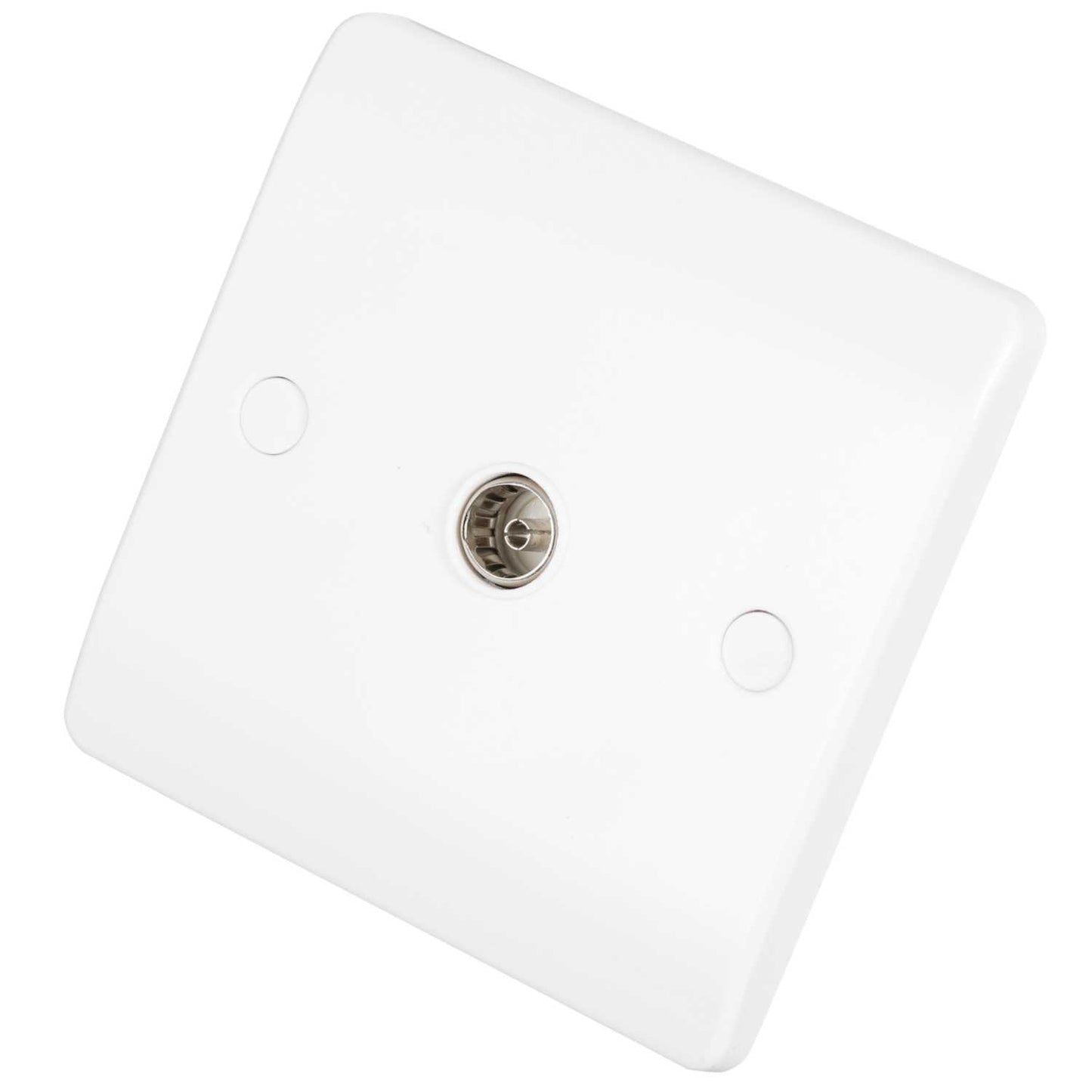Scolmore Click Mode 1 Gang Non Isolated Coaxial Socket White