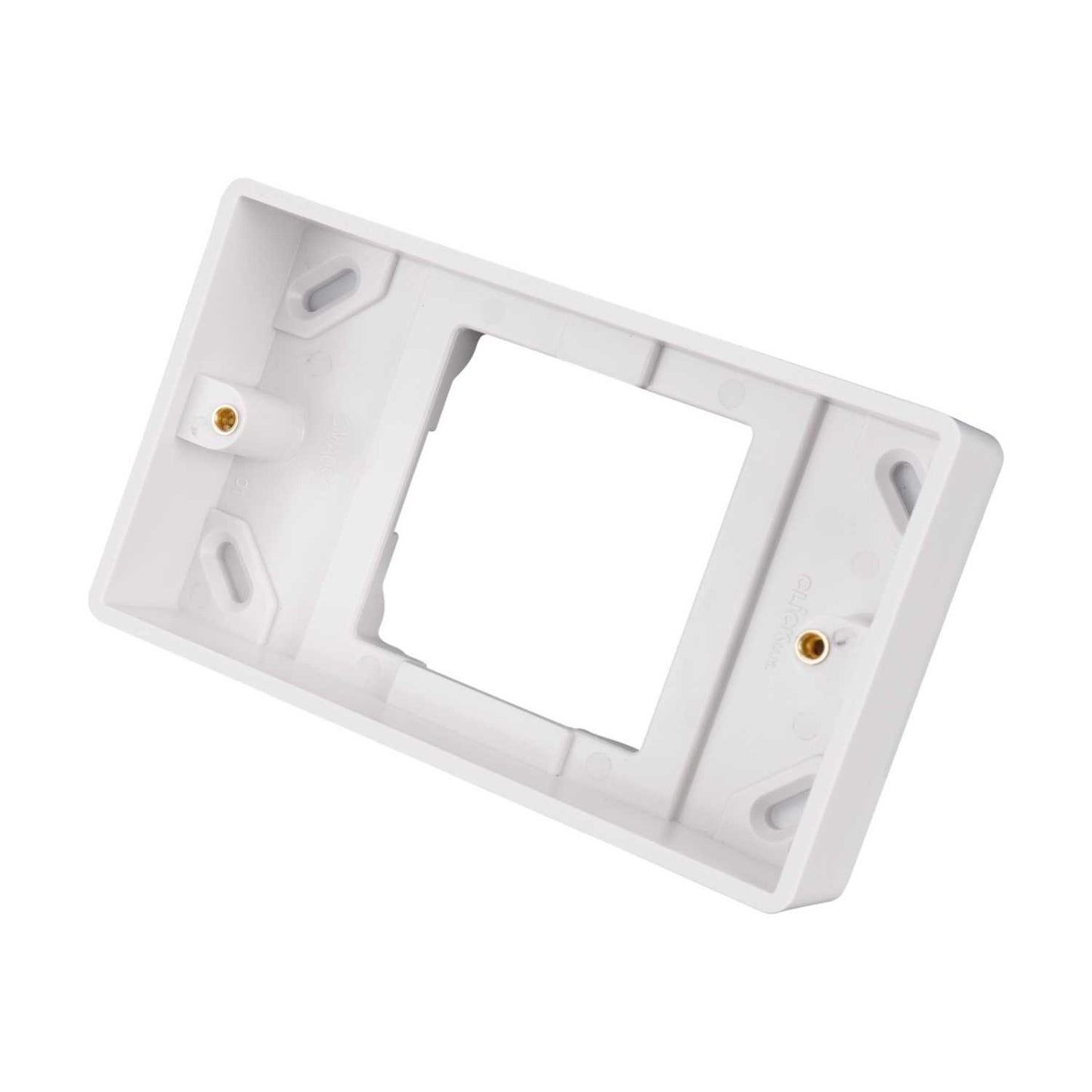 Scolmore Click Mode 1 to 2 Gang Converter Back Box 25mm White