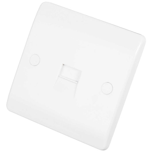 Scolmore Click Mode 1 Gang Master Telephone Socket White