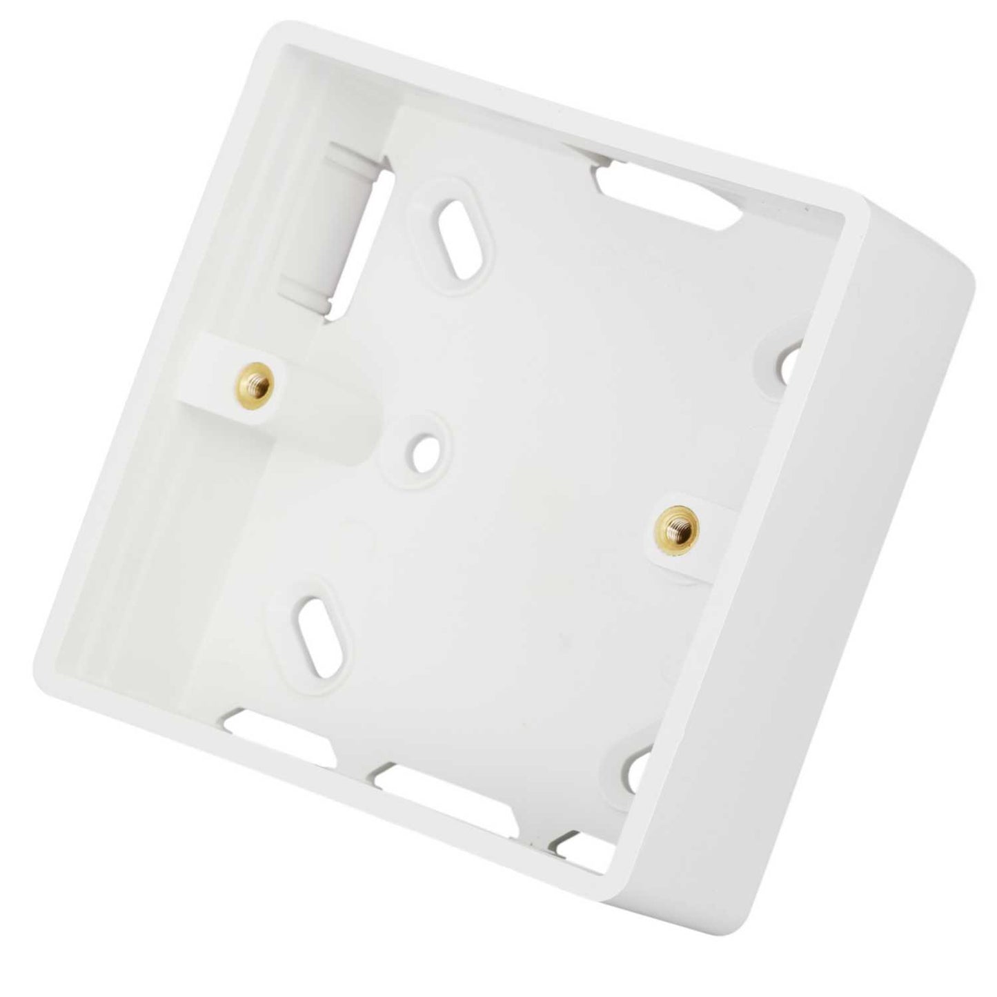 Scolmore Click Mode 1 Gang 29mm PVC Surface Box with Trunking Knockout