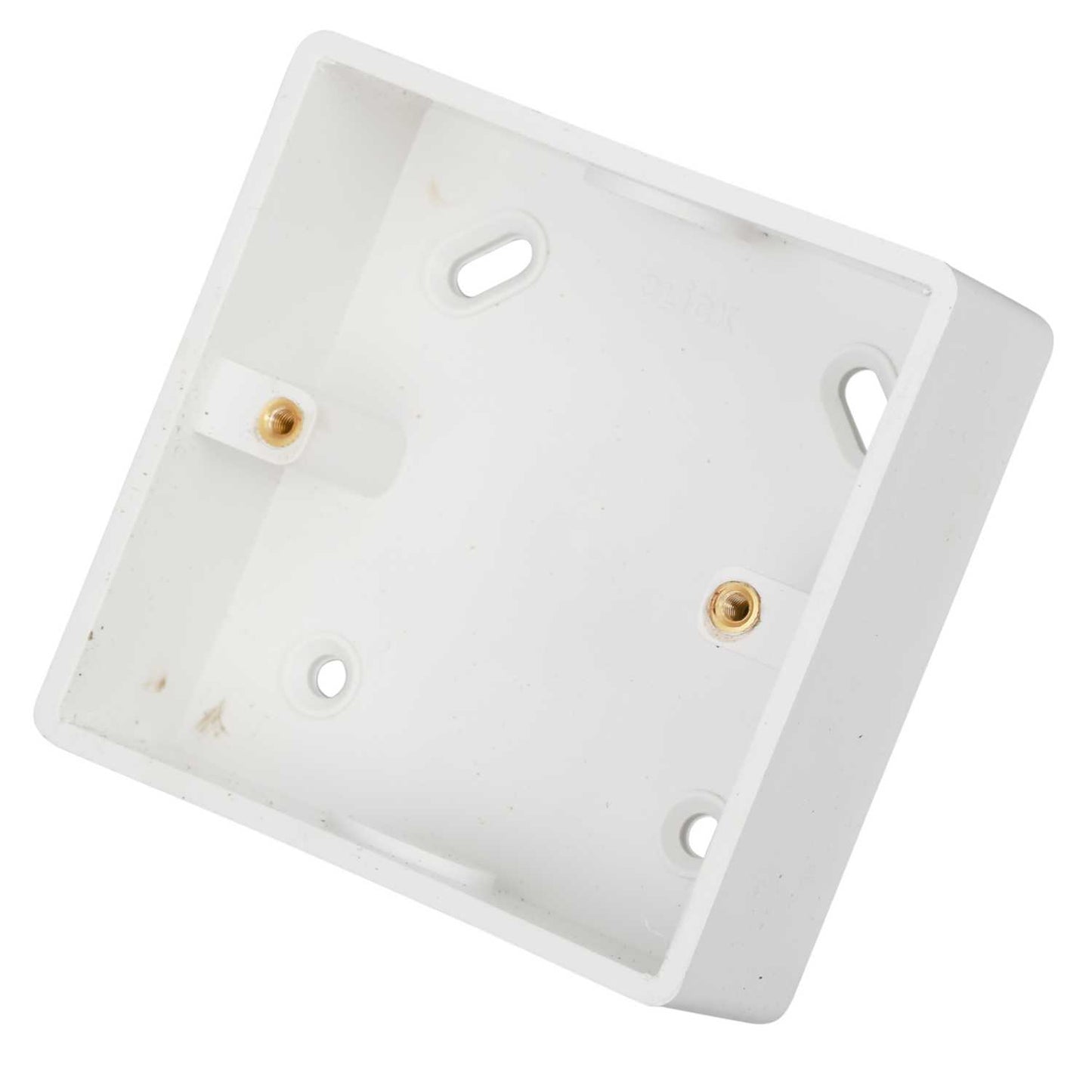 Scolmore Click Mode 1 Gang 29mm PVC Surface Box with Conduit Knockout