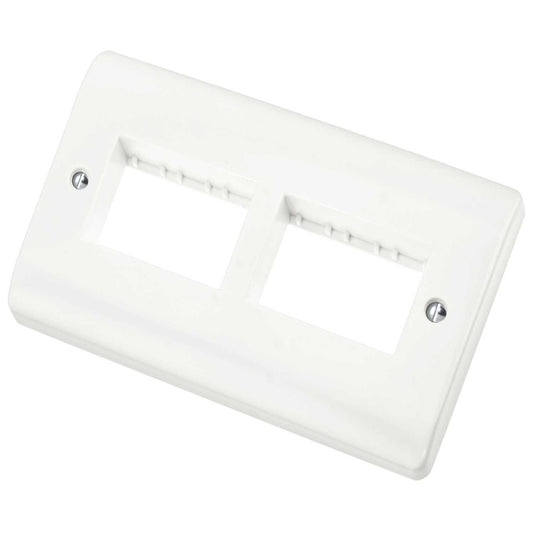 Scolmore Click Mode 2 Gang 6 Module (3+3) Minigrid Front Plate
