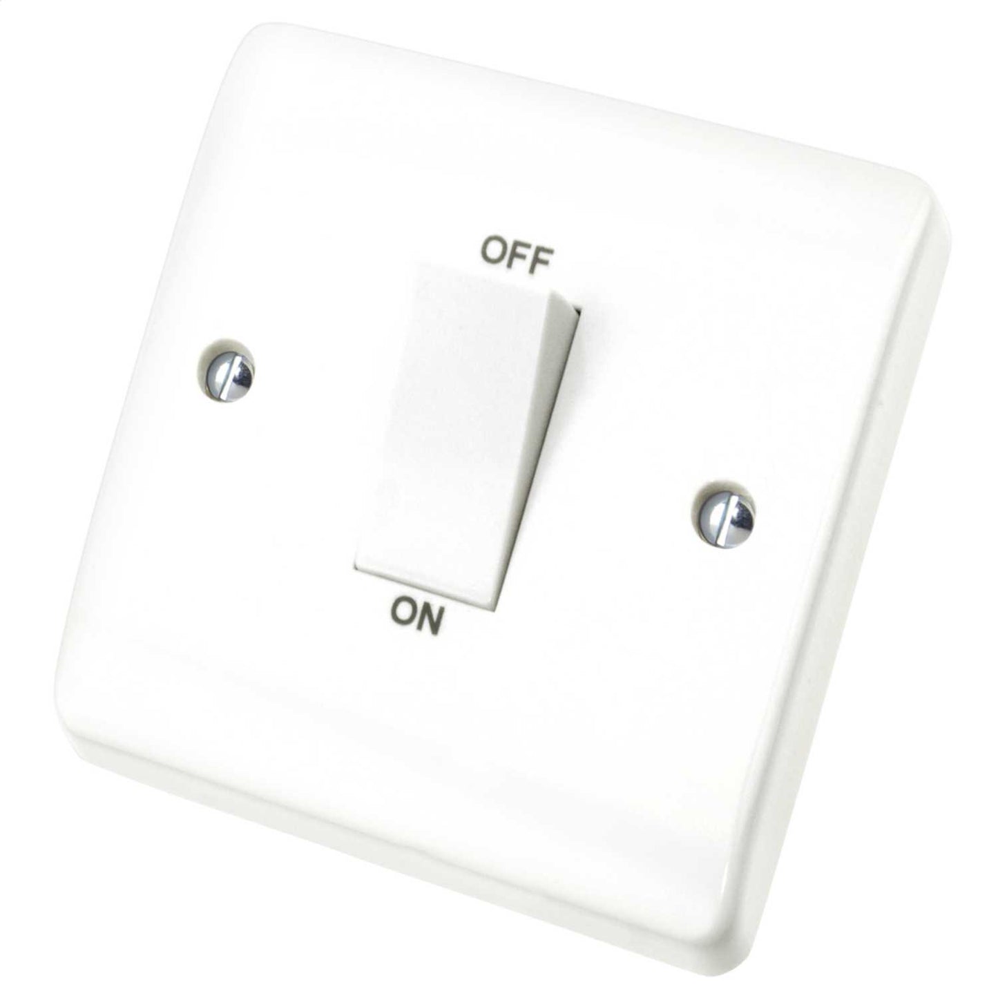 Scolmore Click Mode 45A DP 1 Gang Switch White