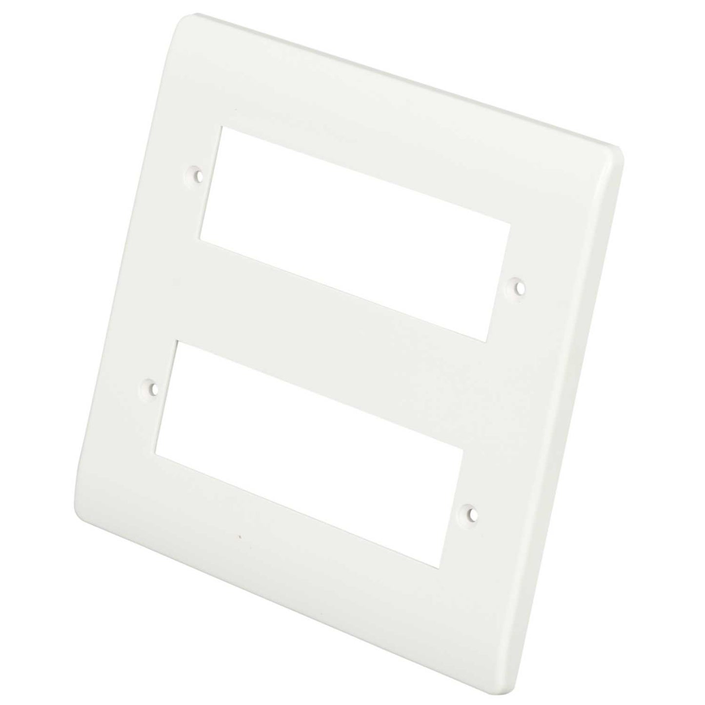 Scolmore Click Mini Grid 12 Mini Grid Module 2 Tier Plate Round Corner Edges White