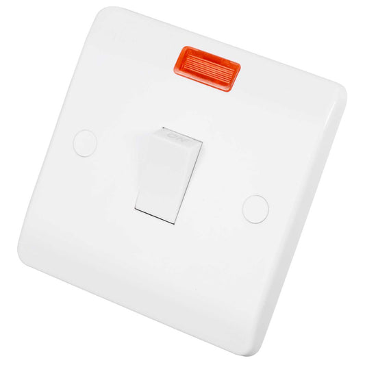 Scolmore Click Mode 20A DP Switch with Neon White