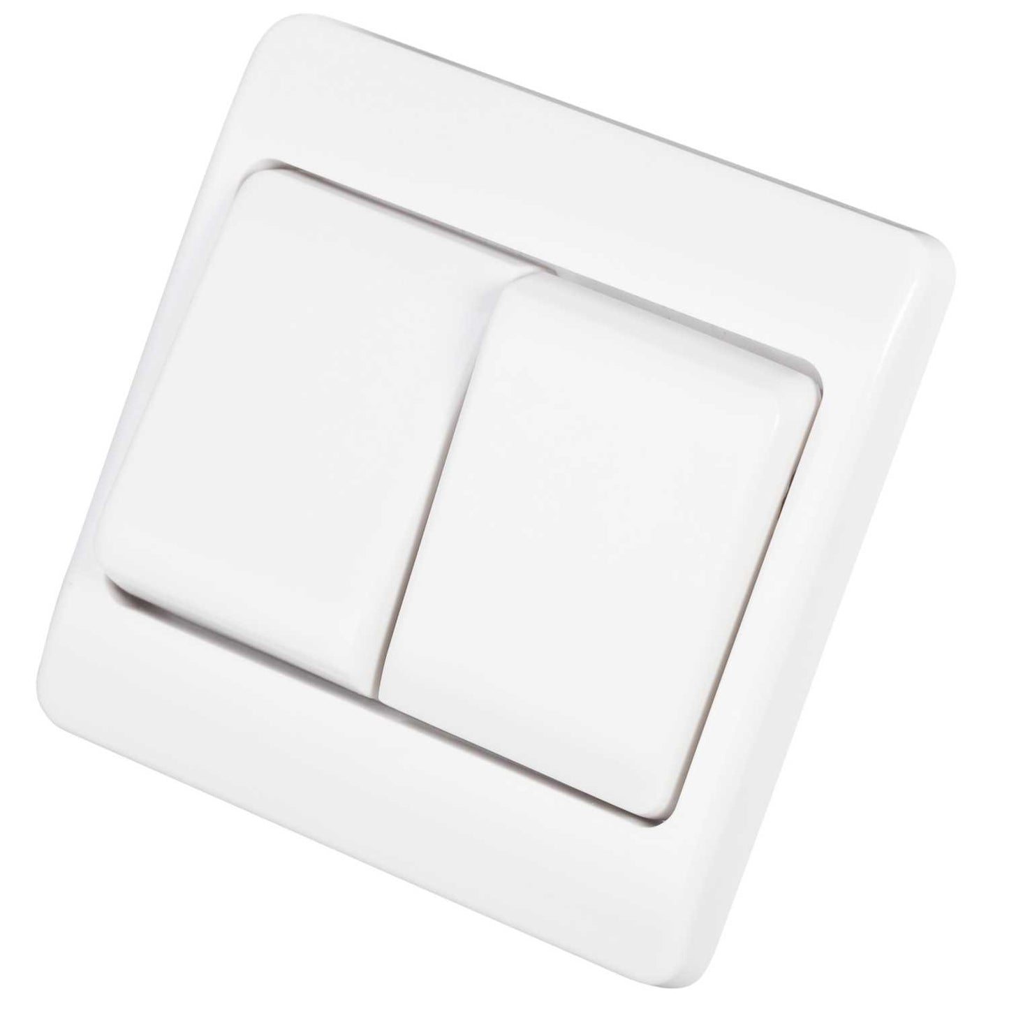 Scolmore Click Mode 10A 2 Gang 2 Way Wide Rocker Switch