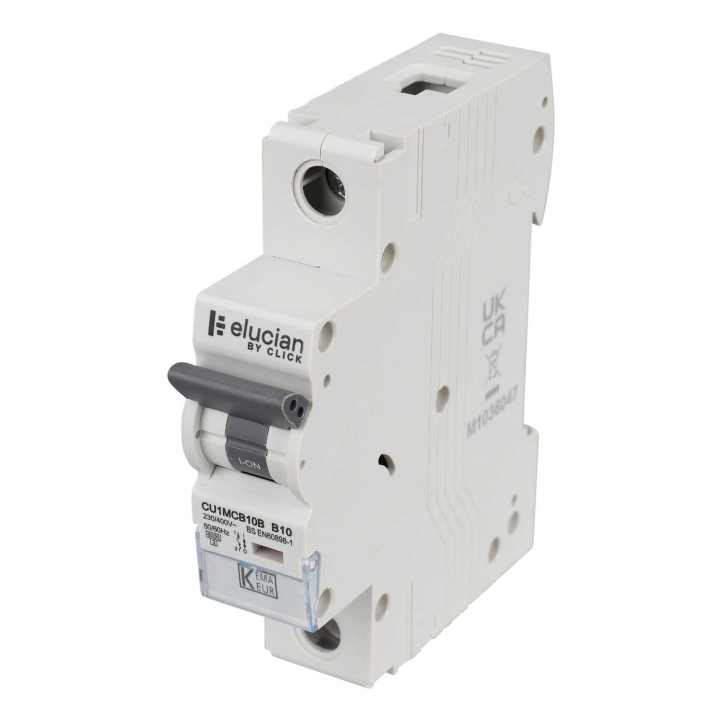 Scolmore Click Elucian 10A Single Pole 6kA B Curve MCB