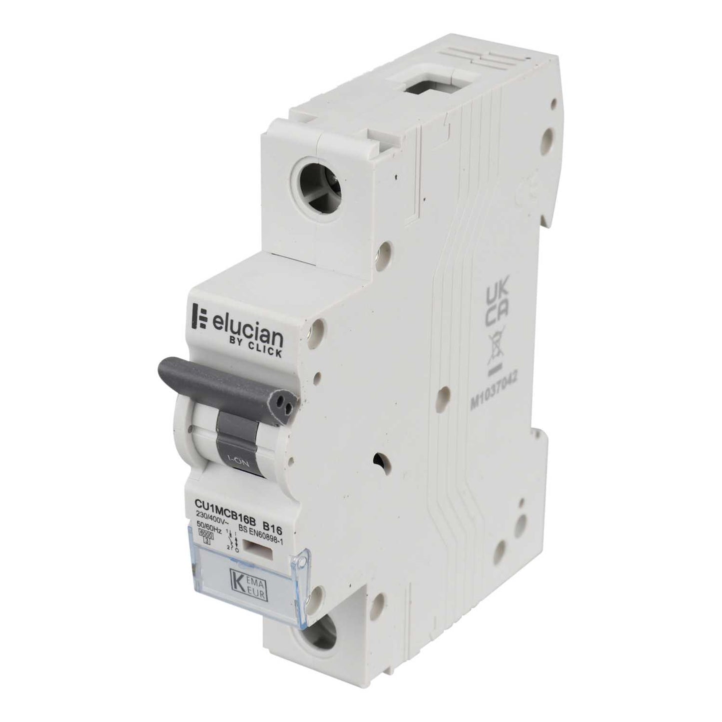Scolmore Click Elucian 16A Single Pole 6kA B Curve MCB