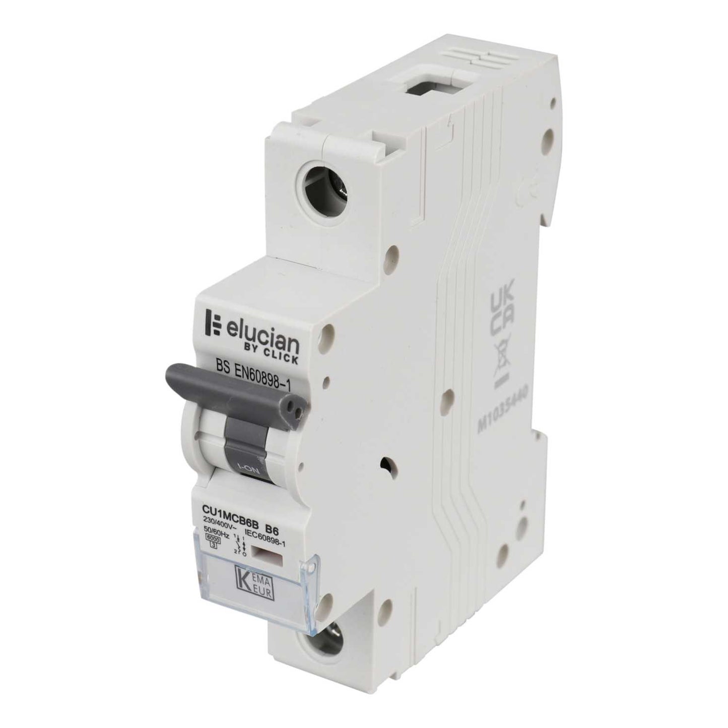Scolmore Click Elucian 6A Single Pole 6kA B Curve MCB