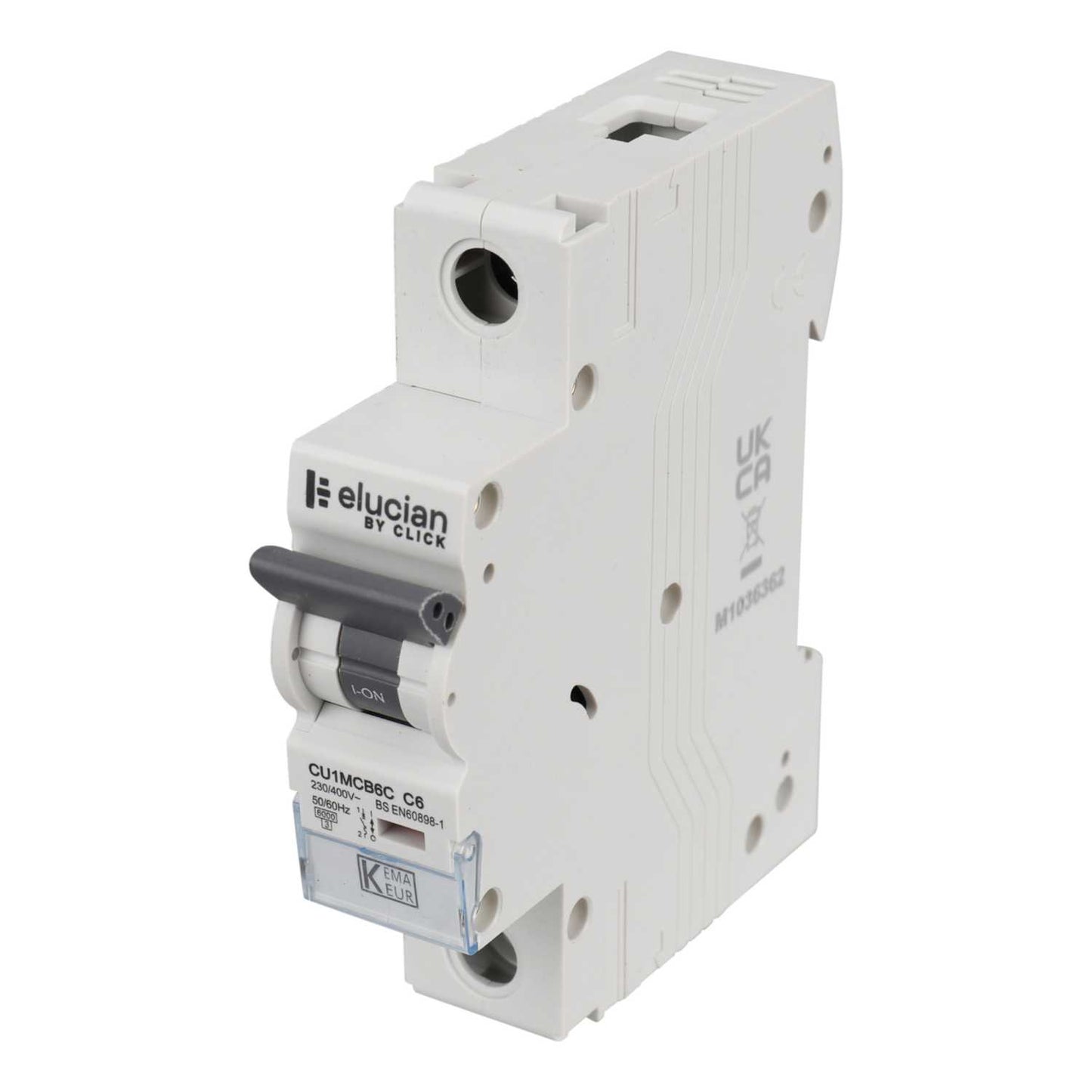 Scolmore Click Elucian 6A Single Pole 6kA C Curve MCB