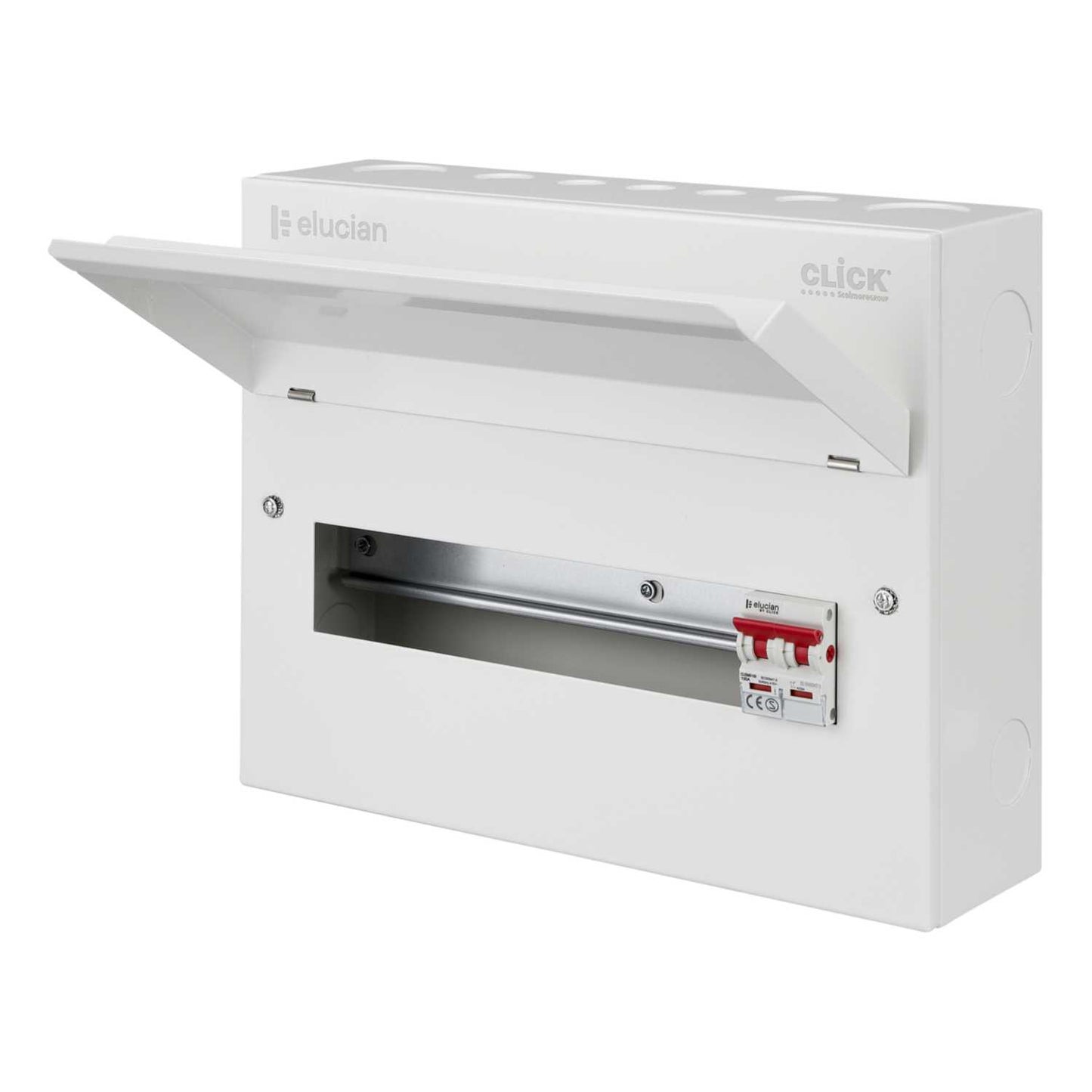 Scolmore Click Elucian 14 Way 100A Isolator Incomer Metal Clad Consumer Unit