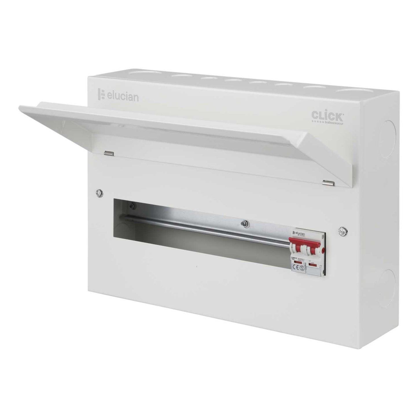 Scolmore Click Elucian 16 Way 100A Isolator Incomer Metal Clad Consumer Unit