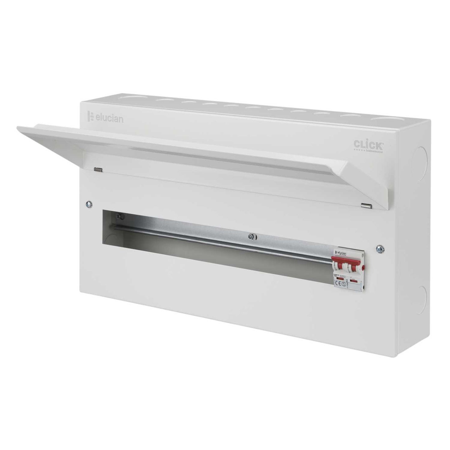 Scolmore Click Elucian 22 Way 100A Isolator Incomer Metal Clad Consumer Unit