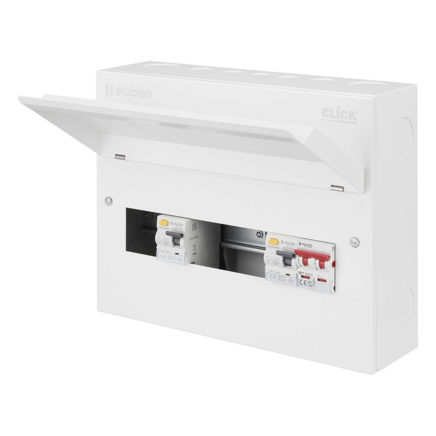 Scolmore Click Elucian 14 Way Dual 80A Type A RCD High Integrity Metal Clad Consumer Unit