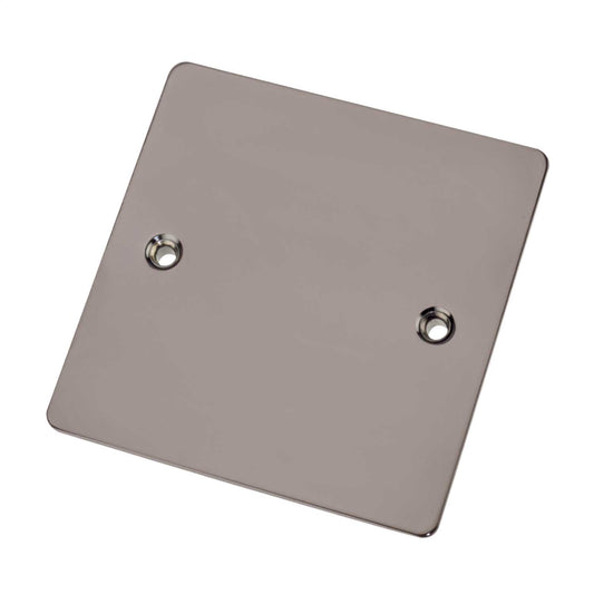Scolmore Click Define 1 Gang Blank Plate Black Nickel