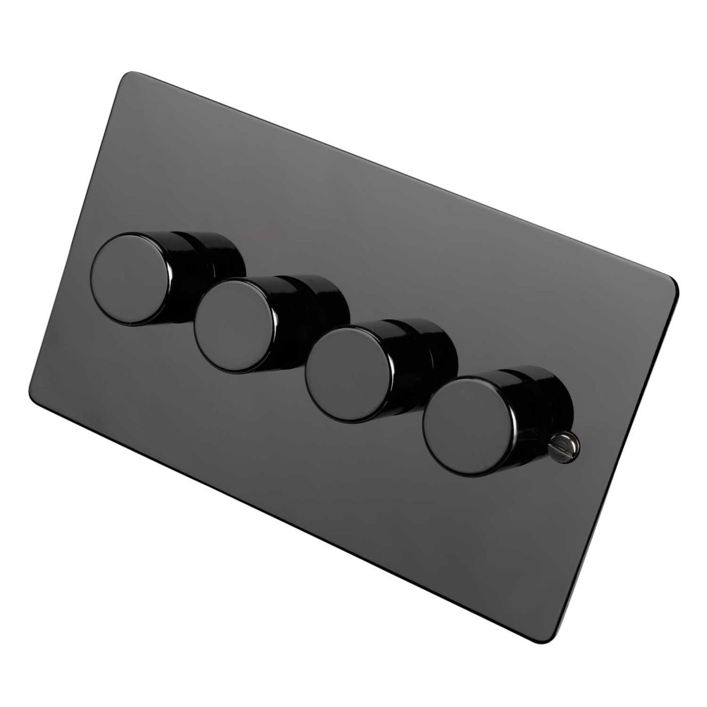 Scolmore Click Define 400W 4 Gang 2 Way Dimmer Switch Black Nickel