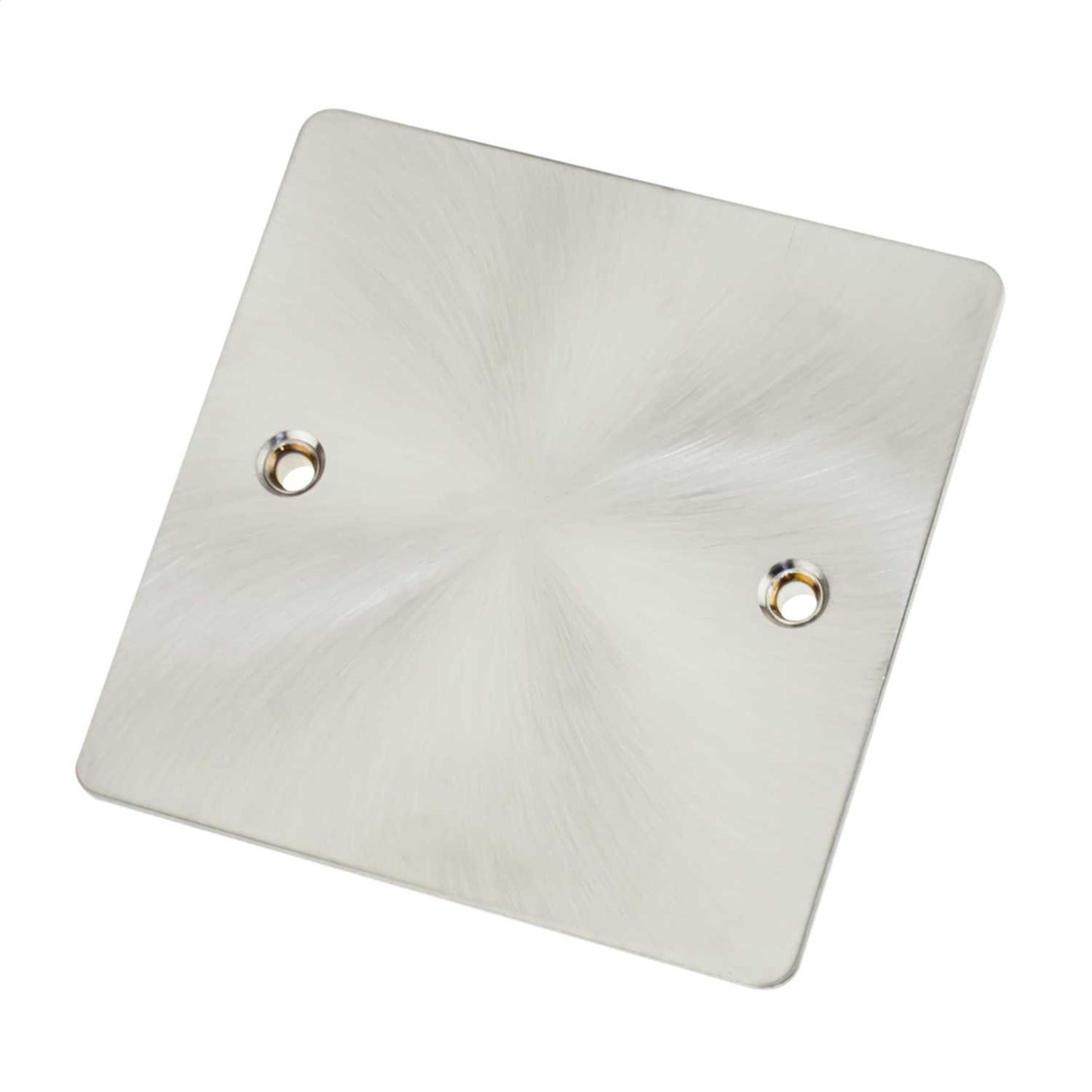 Scolmore Click Define 1 Gang Blank Plate Brushed Steel