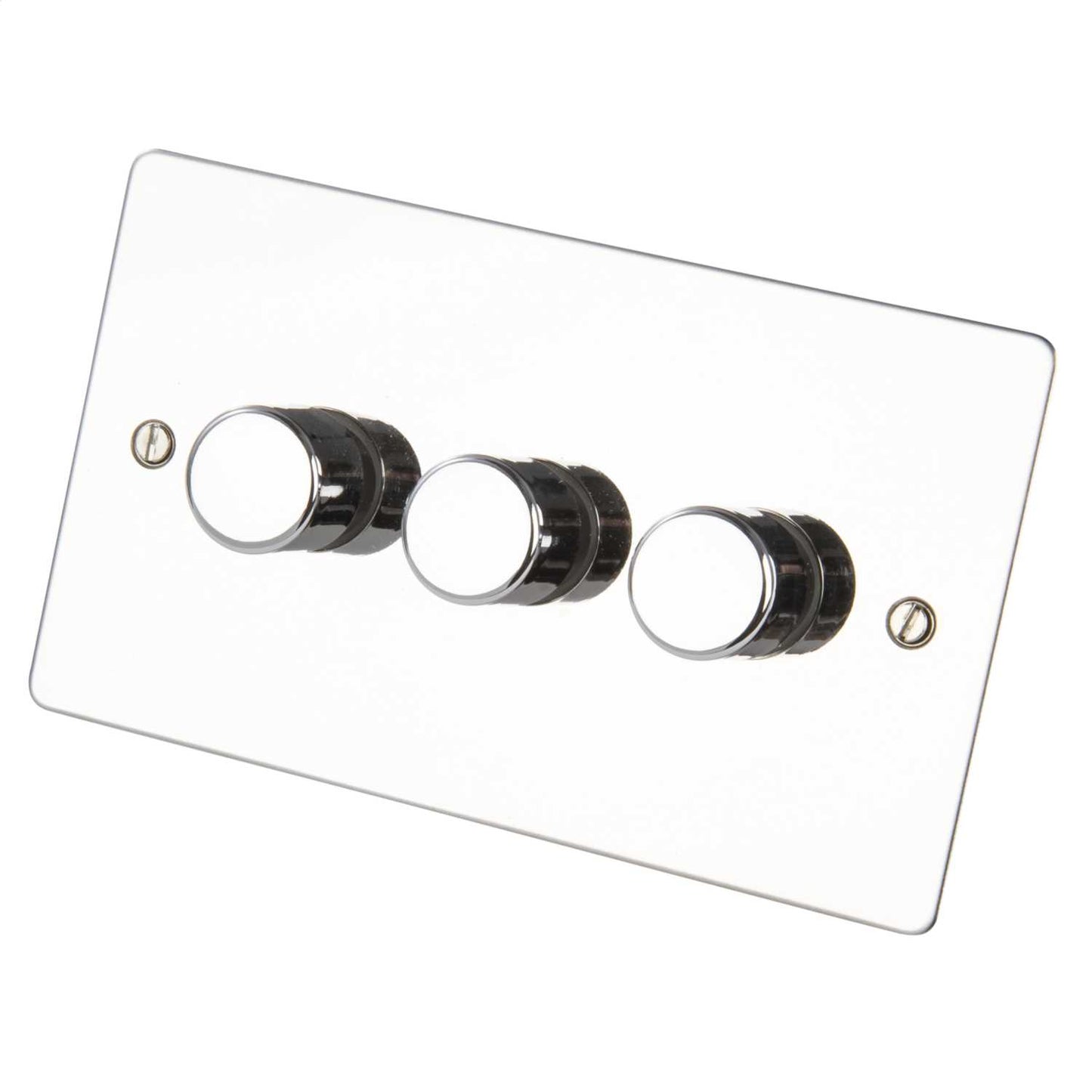 Scolmore Click Define 400W 3 Gang 2 Way Dimmer Switch Polished Chrome