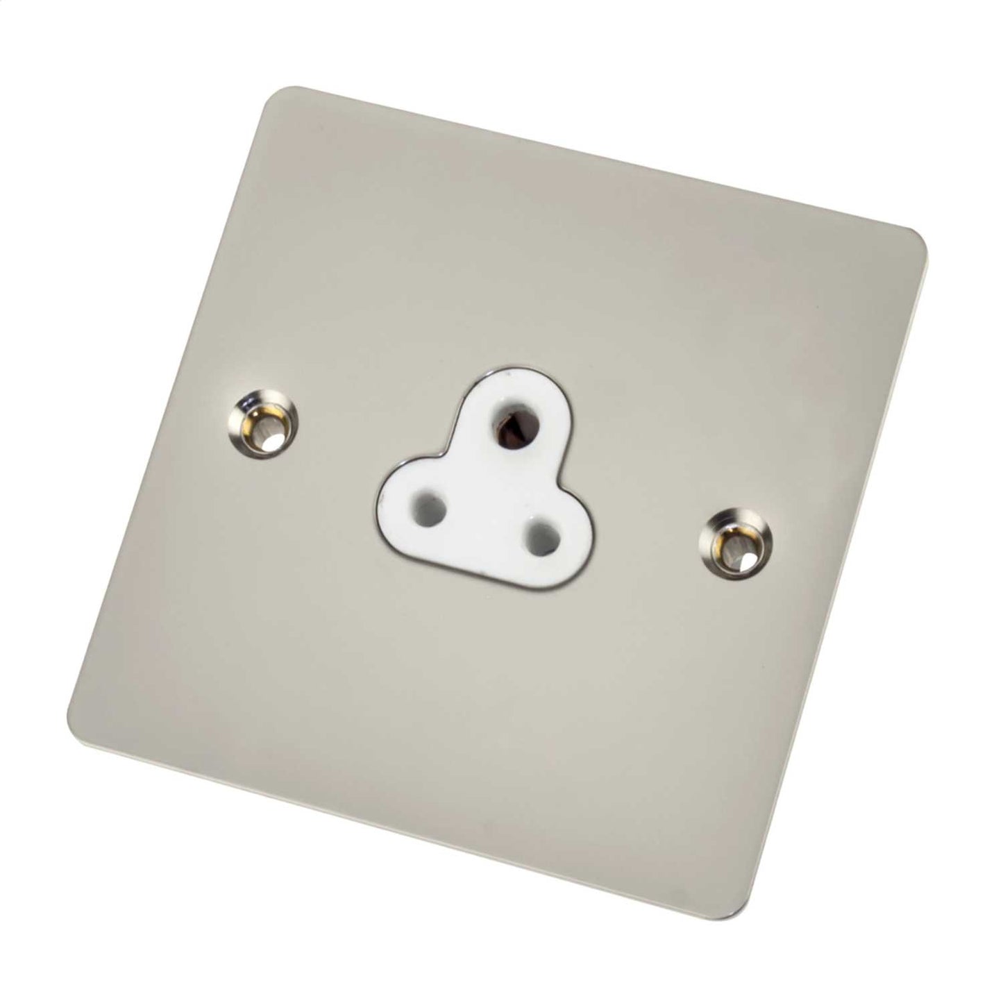 Scolmore Click Define 2A 1 Gang Unswitched Socket White Insert Pearl Nickel