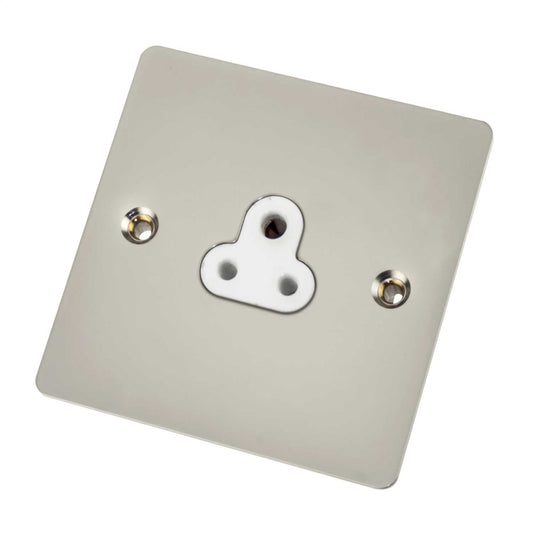 Scolmore Click Define 2A 1 Gang Unswitched Socket White Insert Pearl Nickel