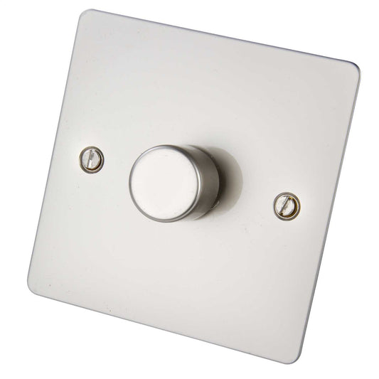 Scolmore Click Define 400W 1 Gang 2 Way Dimmer Switch Pearl Nickel