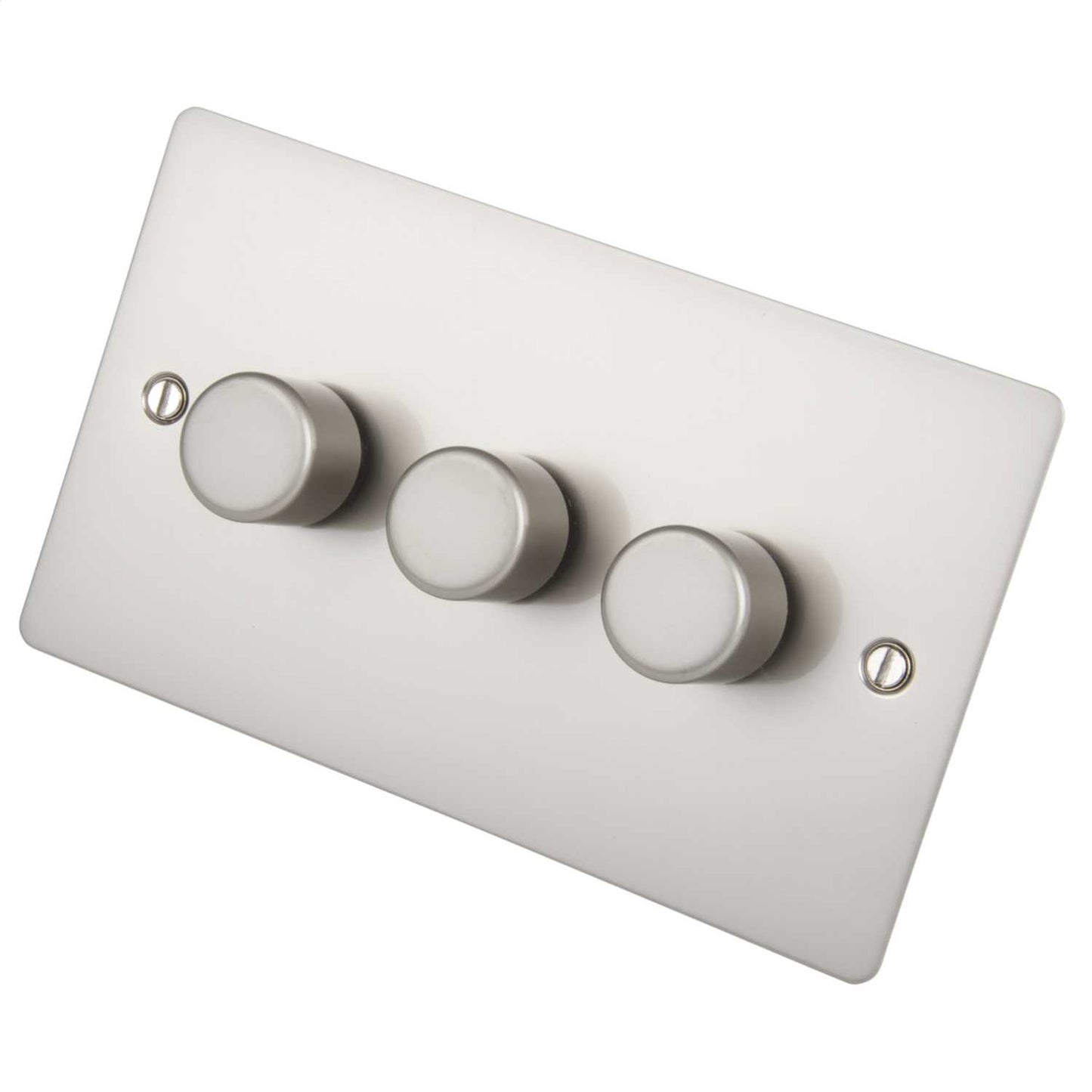 Scolmore Click Define 400W 3 Gang 2 Way Dimmer Switch Pearl Nickel