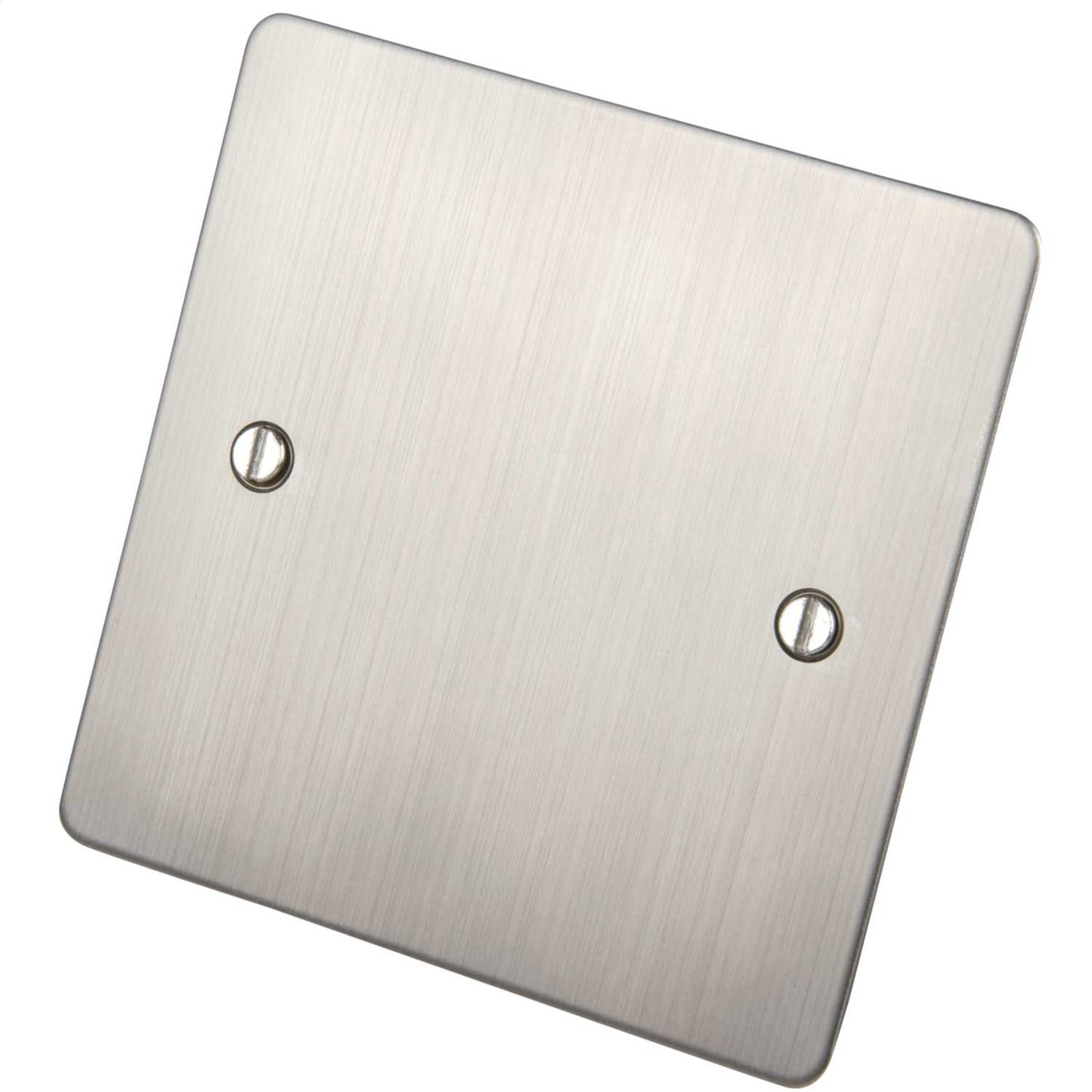 Scolmore Click Define 1 Gang Blank Plate Stainless Steel