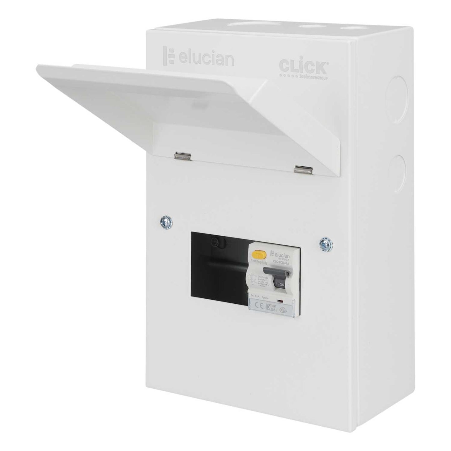 Scolmore Click Elucian Metal Clad Garage Unit with 63A Type A RCD
