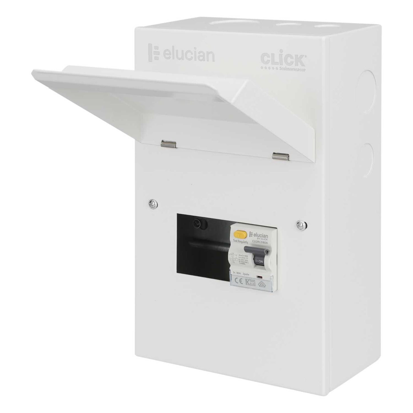 Scolmore Click Elucian Metal Clad Garage Unit with 80A Type A RCD