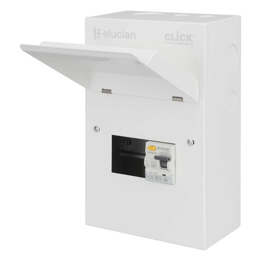Scolmore Click Elucian Metal Clad Garage Unit with 80A Type A RCD