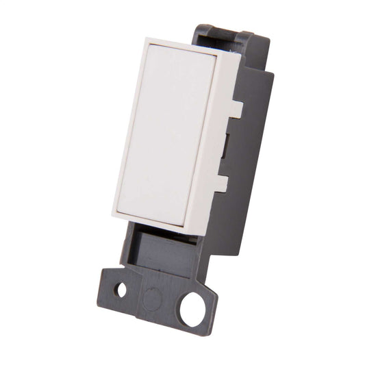 Scolmore Click Mini Grid 1 Module Blank Polar White